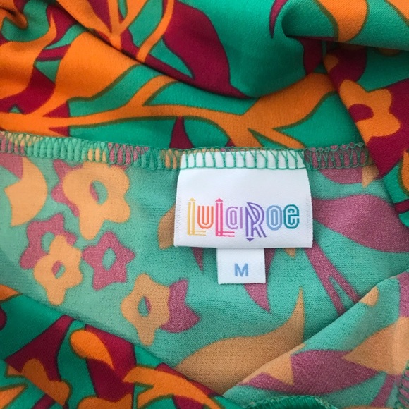 LuLaRoe teal/coral maxi -NWT - Picture 2 of 4